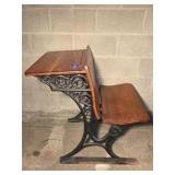 Antique Double School Desk