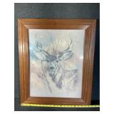Silent Buck Home Interiors Signed K Maroon (C78)