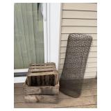 Wooden Creates and Chicken Fence