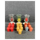 Votive Candle Holders(3), Votive Candles(22)