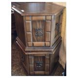 Hexagon End Tables(2)