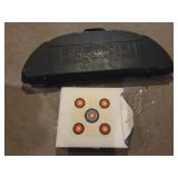 Bow with Hardcase and Arrows, Styrofoam Target