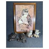 Owl Figurines, Richard Hinger "Screech Owl" Print