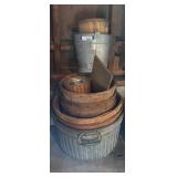 Metal Buckets, Fruit Baskets