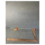 Framing Square, Steel Bar Clamp