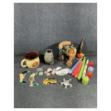 Candles, Doll Trike, Golf Sun Catchers (2),