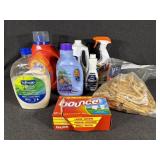 Softsoap, Tide, Bounce, Wooden Clothespins