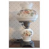 Gone with the Wind Style Table Lamp with Floral