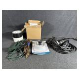 Extension Cords, Duck Tape, Shade Holder Set