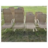 Tan Wicker Chairs(8)