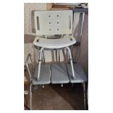 Shower Chairs(2), Crutches
