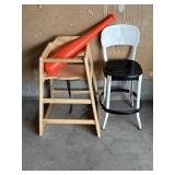 Kids High Chair, Plastic Bat
