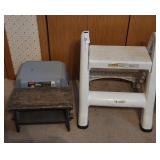 Plastic Step Stools(2), Wooden Step Stool