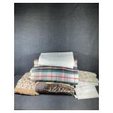 Blankets (2), Table Cloth, Towels