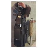 Golf Bag with Assorted Clubs