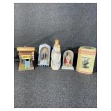 Spiritual  Figures, Tin, Bird House Decore