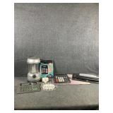 Lantern,  Calculator(3), 3 Hole Punch, 3 Way Plug