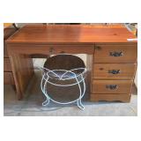 Wooden Desk with Small Chair
