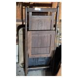 Wooden Chair, Plastic Caddy
