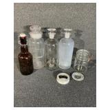 Glass Decanters,Brown Grolsch Beer Bottle