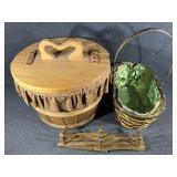 Baskets, Wooden Folding Rack