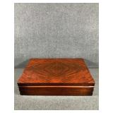 Silverware In Wooden Box