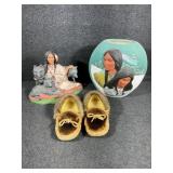 Native American Figurine, Moccasins, Native