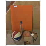 Homeade Basket Ball Hoop, Basketballs