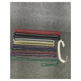 Mardi Gras Beads, Plastic Colorful Necklaces