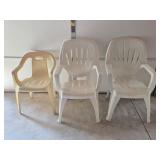White Plastic Outdoor Chairs