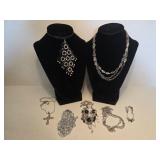 Silver Toned Womens Necklaces(7)