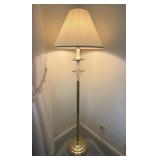 Gold Tone and Crystal Accent Floor Lamp
