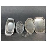 Metal Trivet, Metal Serving Trays(4)