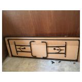 8 FT Brown Folding Tables (2)