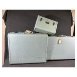 3 Piece Blue Hard Suitcases
