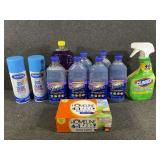 Cleaners: Fabulous, Clorox, Glass Cleaner