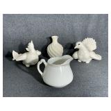 Royal Doulton Creamer,Vase W/24K Gold Rim