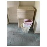 Laundry Hamper, Shoe Rack, Plastic Trash Cans