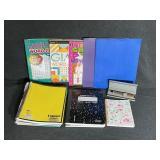 Composition Books,, Notebooks, Folders, Word