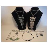 Silver Tone Womens Necklaces(8)