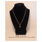 Sterling Ankh Cross Pendant, Sterling Circle