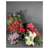 Faux Poinsettas