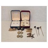 14k Heart Earrings, 14k Mouse Earrings, Sterling