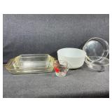 Glass Baking Dishes, Mixing Bowl, Measuring Cup