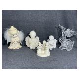 Fiber Optic Angel Figurine, Angel Decorations