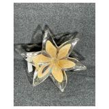 Murano Hand-blown Art Glass Flower Sculpture