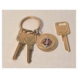 24K Gold Plated Cadillac Key Fob, Cadillac Keys