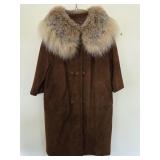Womens Coat with Fur Collar