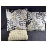 Couch Pillows, Blankets