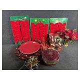 Tote with Christmas Decorations